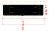 UHF RFID Windshield tamper proof label LAB144N , RFID Fragile windshield label , UHF RFID label