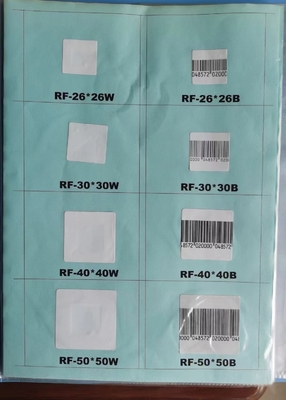 Best Price 8.2mhz security sticker RF Sticker Barcode EAS Label 8.2mhz RF Alarming Tag EAS RF Label