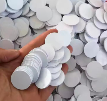 Round Coin Tag 125Khz Frequency Waterproof Tk4100 4168 T5577 25mm Mini PVC RFID Chip Card