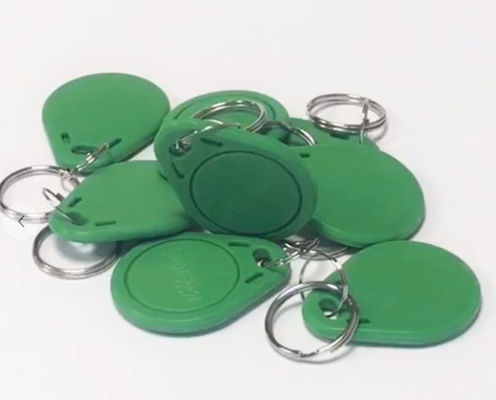 13.56mhz Nfc Chip Abs Custom Colorful Rfid 125khz Tk4100 Nfc F08 Access Control Keyfob Chian Tag