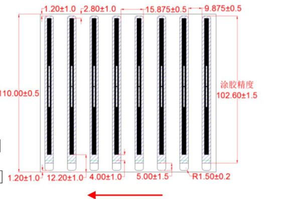 UHF RFID Library wet inlay LAB5124 with double side adhesive  , RFID library label , RFID label