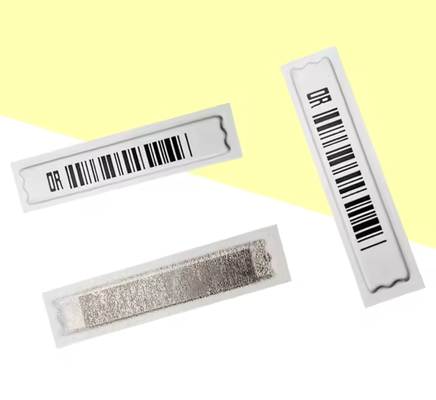 Retail Security Anti-Theft 58 KHz EAS Soft Tag Strips AM Soft Label Barcode Alarm Sticker for Shopping Mall ASC+chip Material