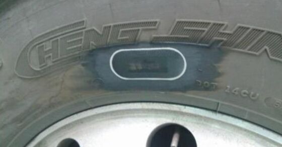 860 - 960MHZ UHF RFID Tag Anti Theft Truck Tire Internal External Patch , UHF RFID tyre tag , RFID tire tag