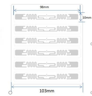 RFID UHF RFID label LAB9810 , RFID LABEL FOR for apparel,retail industry and logistic , RFID TAG , COSMETIC RFID label