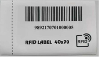 Retail Garment RFID Care Label Satin Nylon Taffeta MR6 EPC 96bits