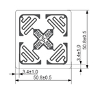 6 Meter Read Range RFID UHF Tags 50.8×50.8mm RFID Retail Label