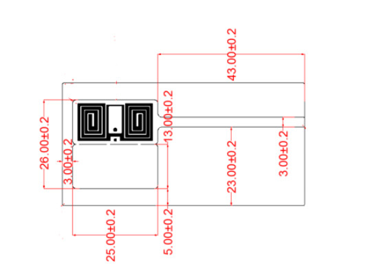 UHF RFID Jewelry label LAB103 , Passive Jewelry Tamper proof Tracking Security UHF Rfid Tag Jewellery Label